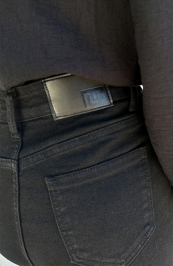 High Waist Stretch Skinny Jeans Black FMH – spijkerbroeken, foto 4