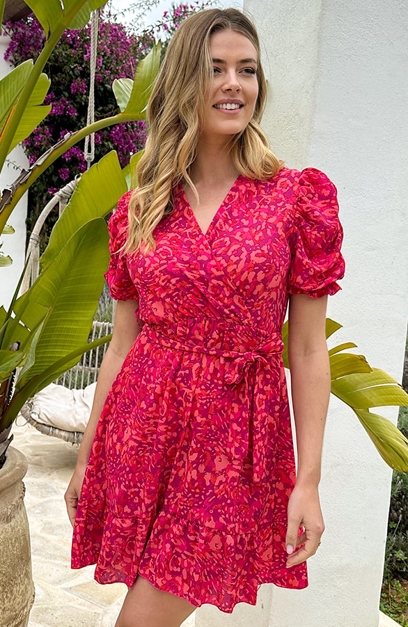 Las Salinas Jurk Fuchsia Koraal – jurken