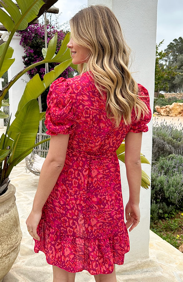 Las Salinas Jurk Fuchsia Koraal – jurken, foto 4
