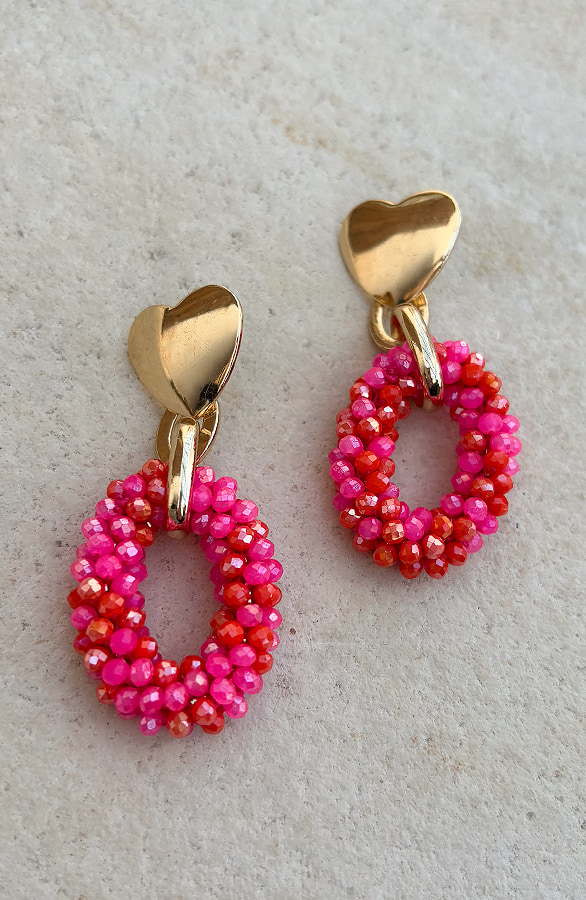 Lovely Beads Oorbellen Fuchsia – alle accessoires