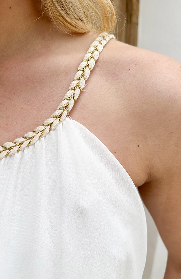 Lurex Braid Top Ecru – tops, foto 4