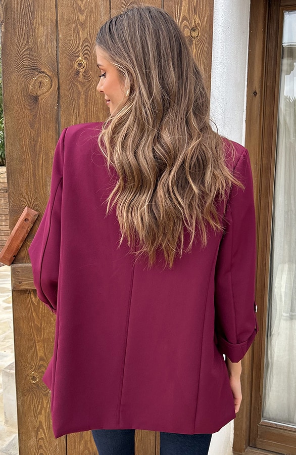 Oversized Blazer Limited Burgundy – shoparchief, foto 3