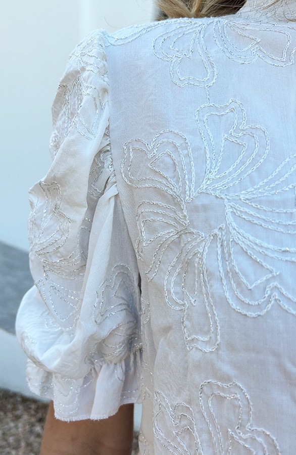 Ruffle Top Detailed Flower, Tops, Foto 4