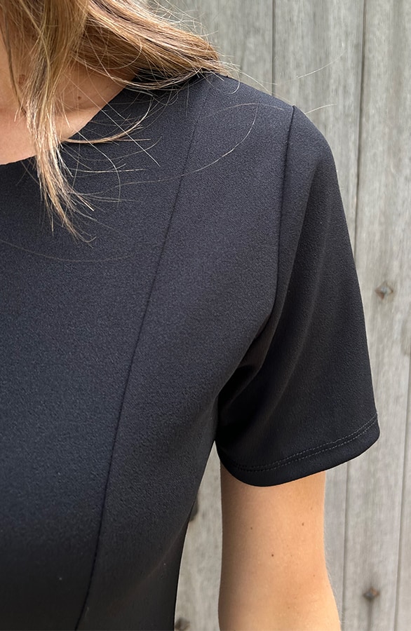 Scuba Taille Jurk Zwart – shoparchief, foto 5
