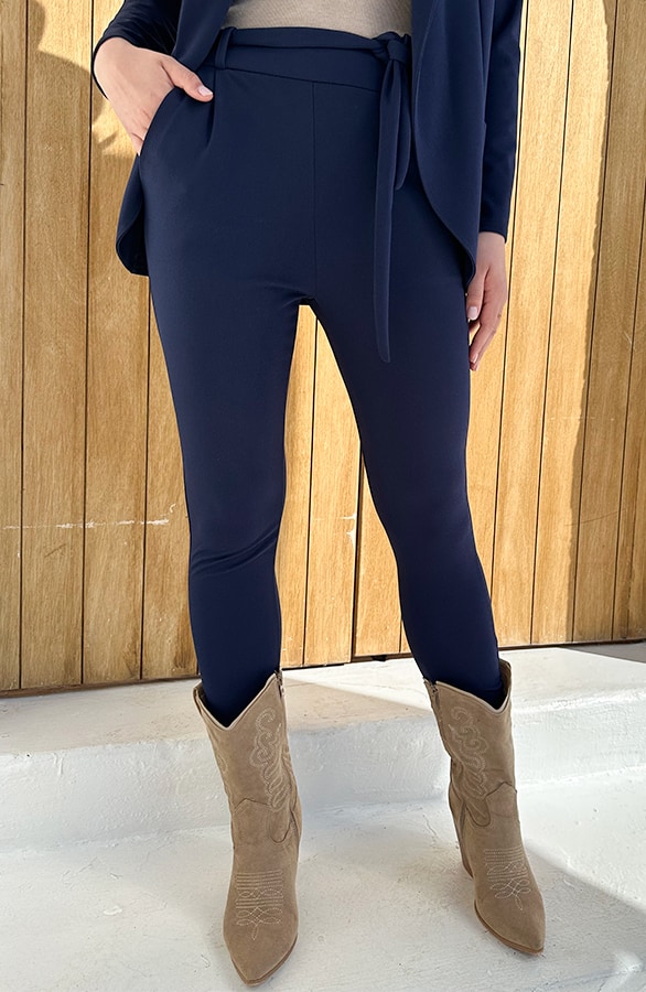 Strik Broek Basic Marineblauw – shoparchief, foto 5