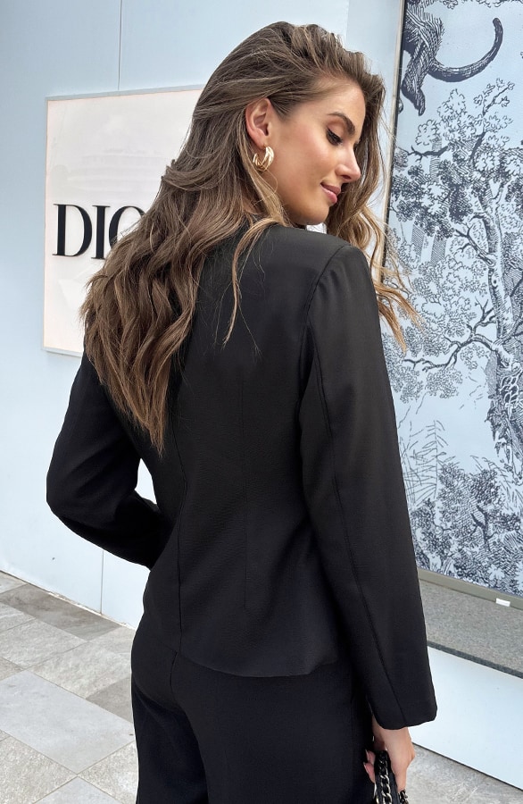 Ultimate Muse Button Blazer Zwart – shoparchief, foto 5
