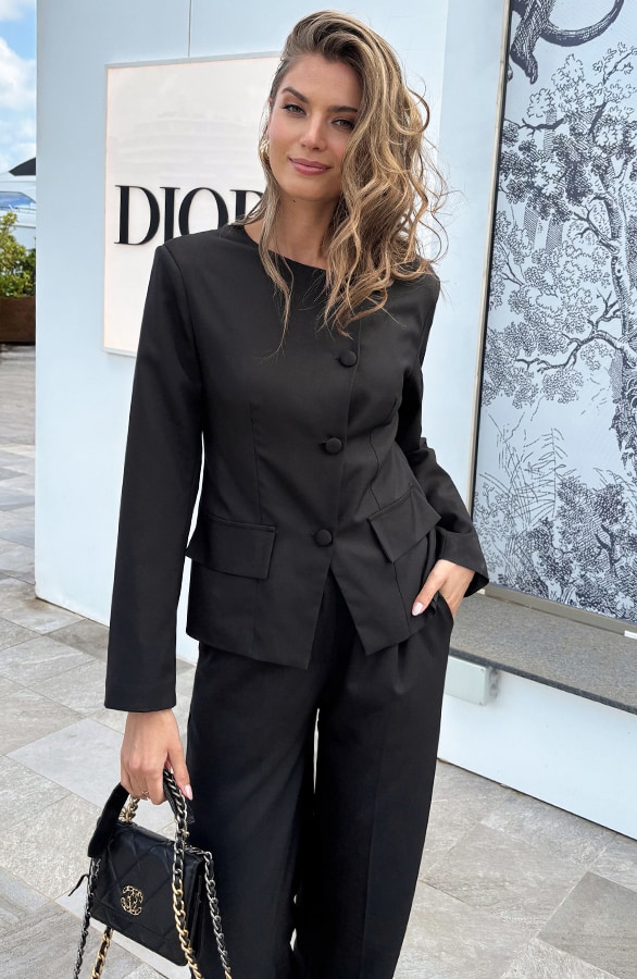 Ultimate Muse Button Blazer Zwart – shoparchief, foto 8