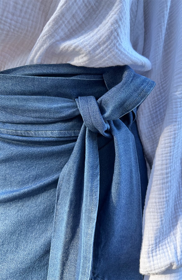 Wrap Skirt Denim – shoparchief, foto 7