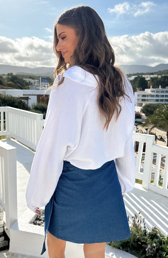 Wrap Skirt Denim – shoparchief, foto 4