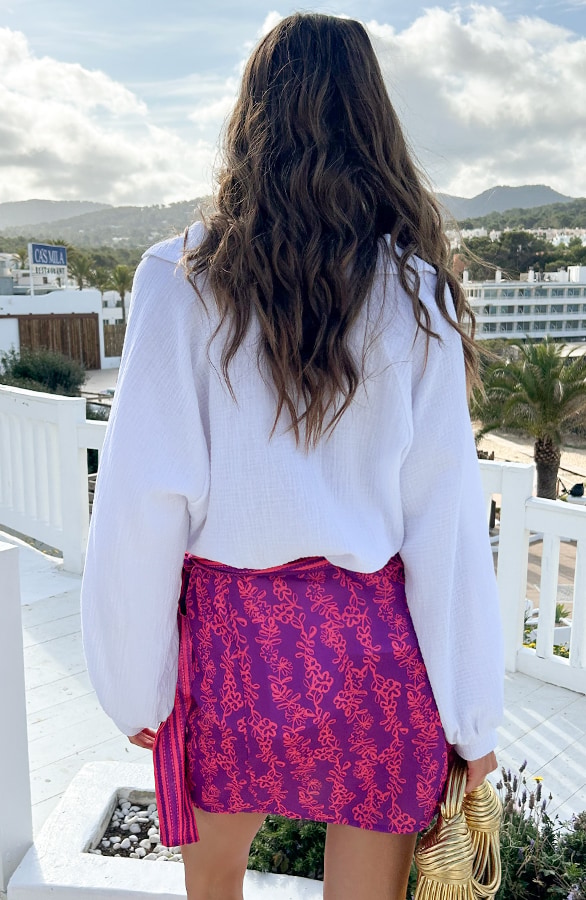 Wrap Skirt Lulu Paars – shoparchief, foto 3