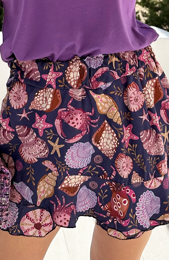 Yves Skort Shell Dunkelviolett, Shoparchiv