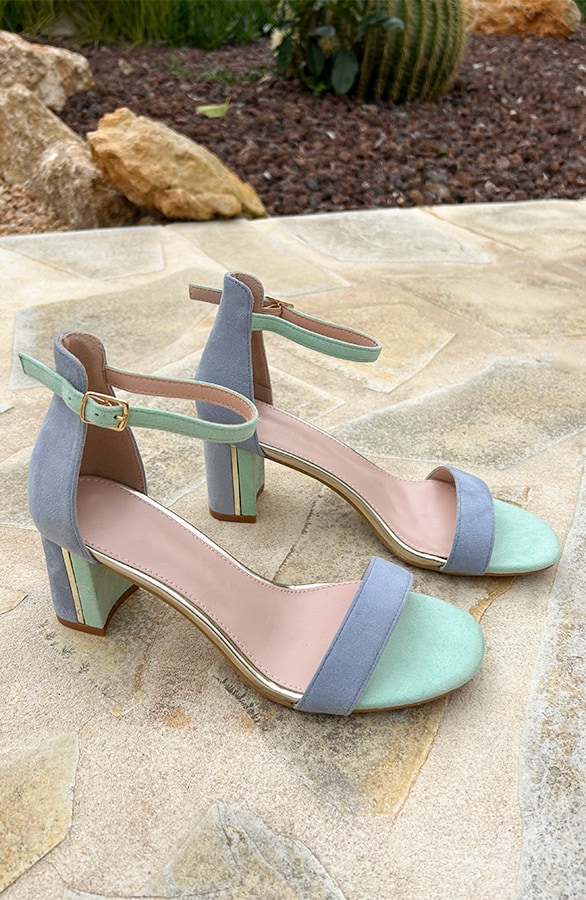 Luxury High Heels Blue Mint – shoparchief, foto 5