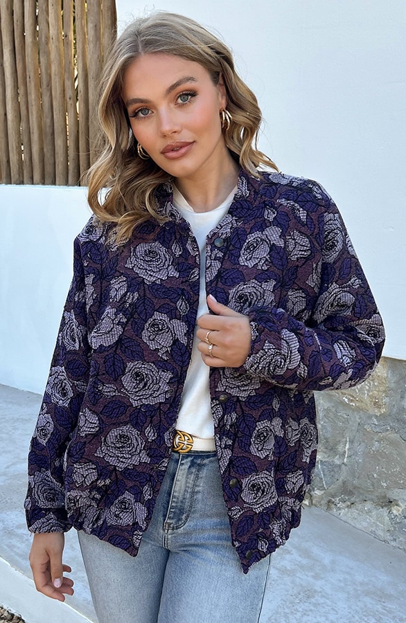 Deluxe Flower Bomber Lila – shoparchief, foto 2