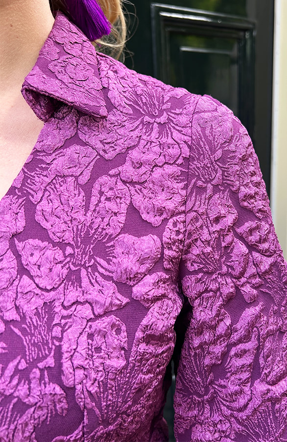 Flower Wrap Jurk Wine Red – jurken, foto 9