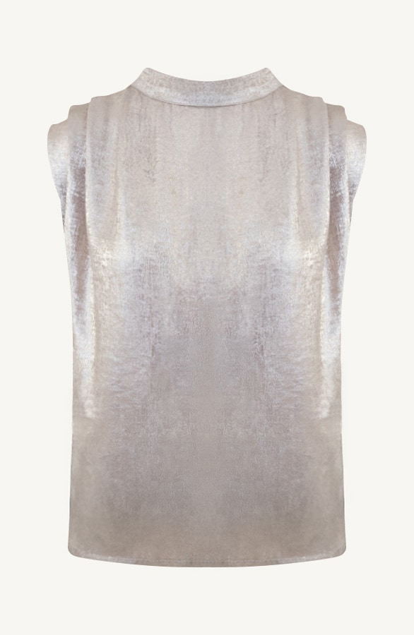 Metallic Most Needed Top Gold, Tops