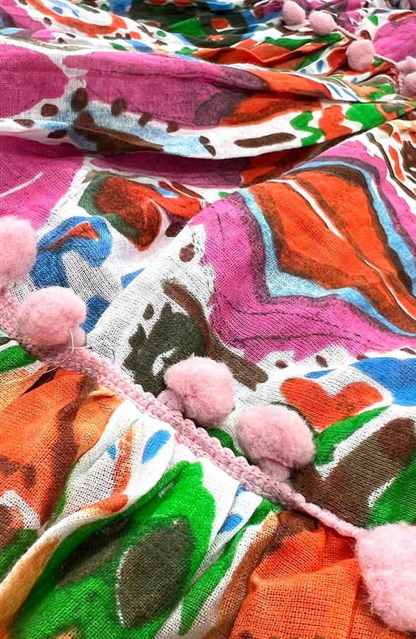 Spaghetti Jurk Multicolor Roze – shoparchief, foto 8