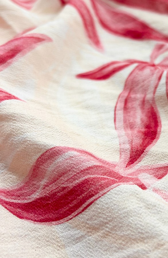 Viscose Bluse mit Blumenprint Dust Rosa, Blusen, Foto 7