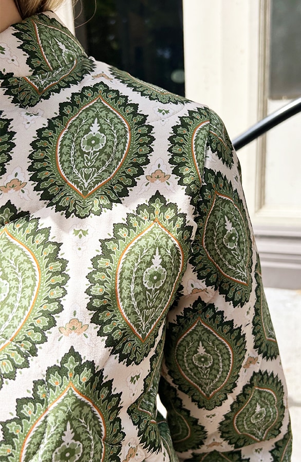 Bomber Jacket Classic Print Groen – jassen, foto 4
