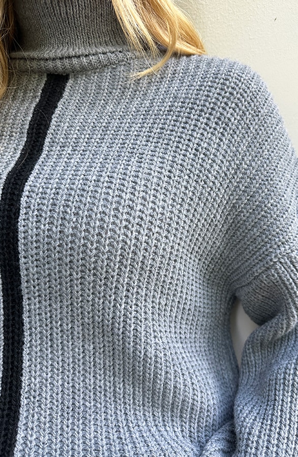 Detailed Coltrui Wijde Mouwen Grijs Zwart – truien, foto 11