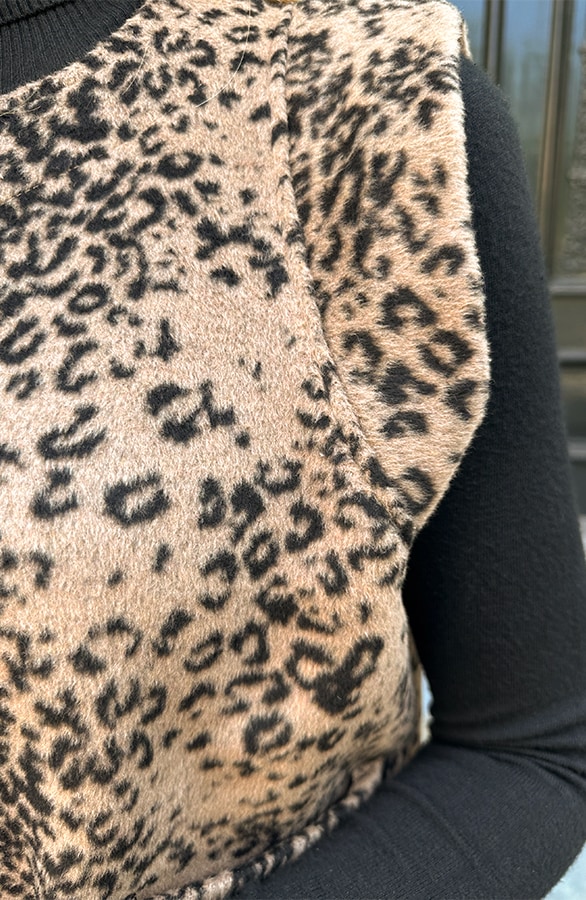 Pocket Leopard Gilet Choco – vesten, foto 9