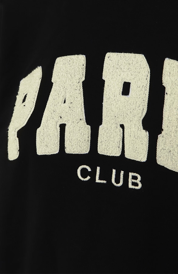 Oversized Paris Club Trui Zwart – truien, foto 6