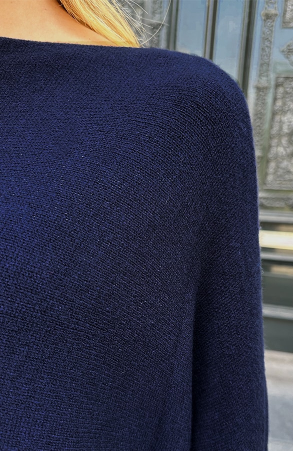 Oversized Soft Pullover Marine, Foto 5