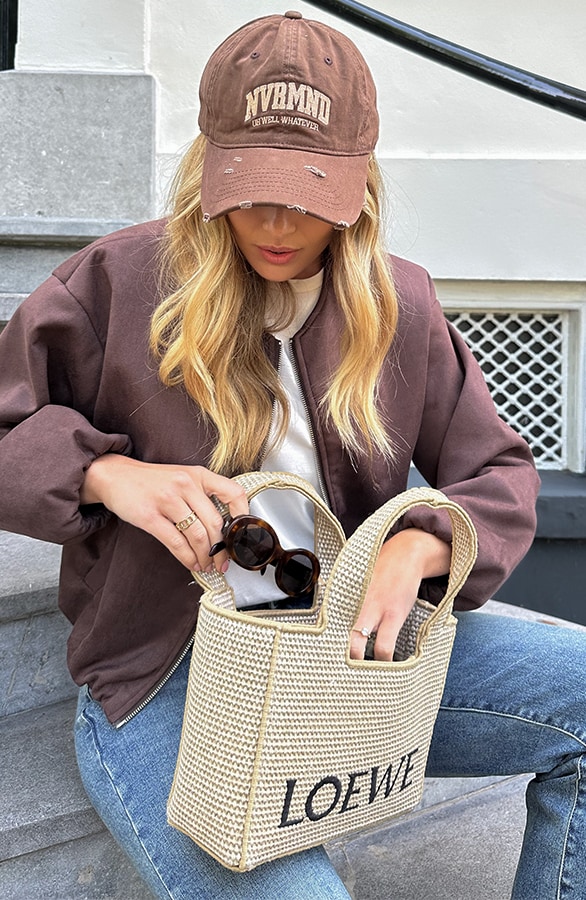 Oversized Suede Bomber Jacket Choco Bruin – jassen, foto 7