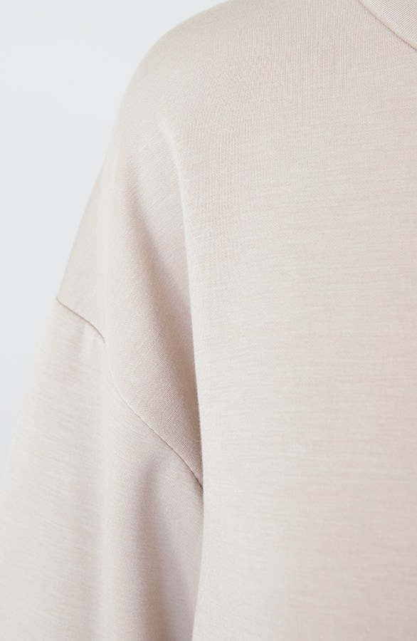 Comfy Oversized Sweater Dress Beige, Kleider, Foto 2