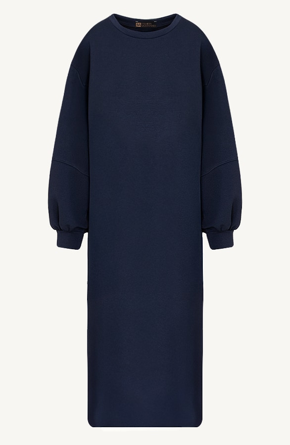Comfy Oversized Sweater Dress Marine – jurken, foto 2