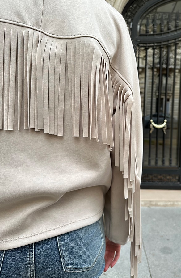 Franje Detail Sweater Beige – shoparchief, foto 7