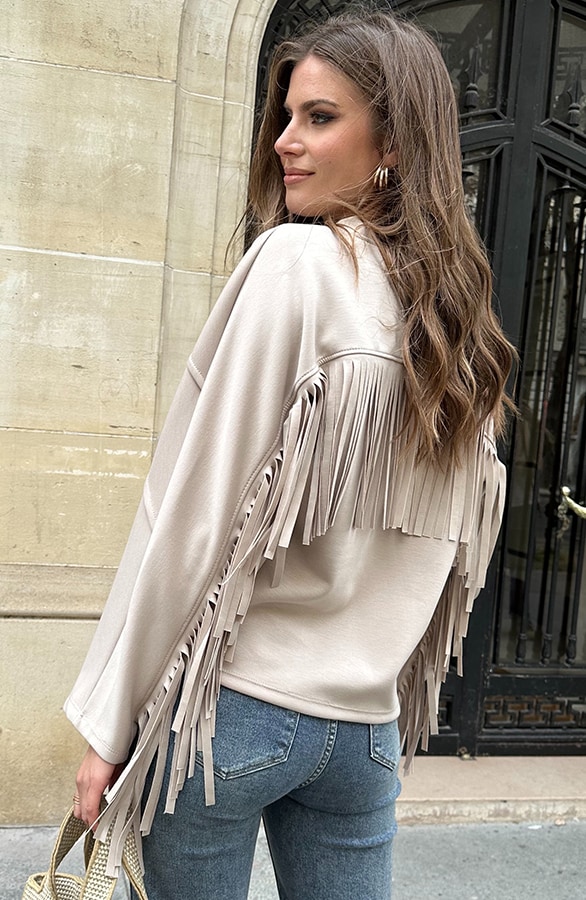 Franje Detail Sweater Beige – shoparchief, foto 6