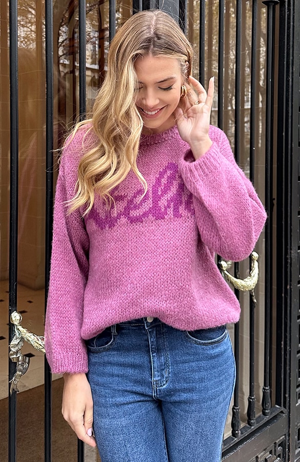 Knitted Atelier Trui Mauve – truien, foto 5