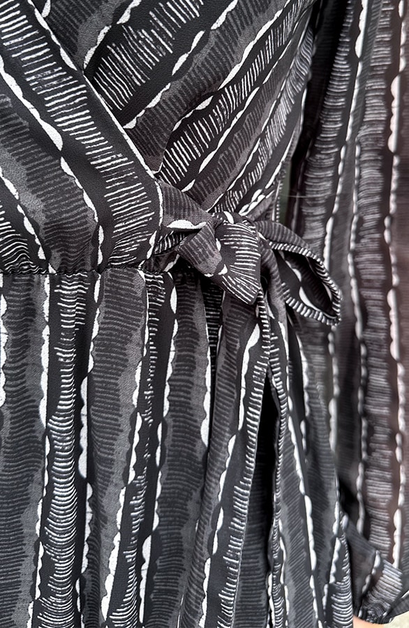 Luxury V-hals Jurk Print – jurken, foto 5