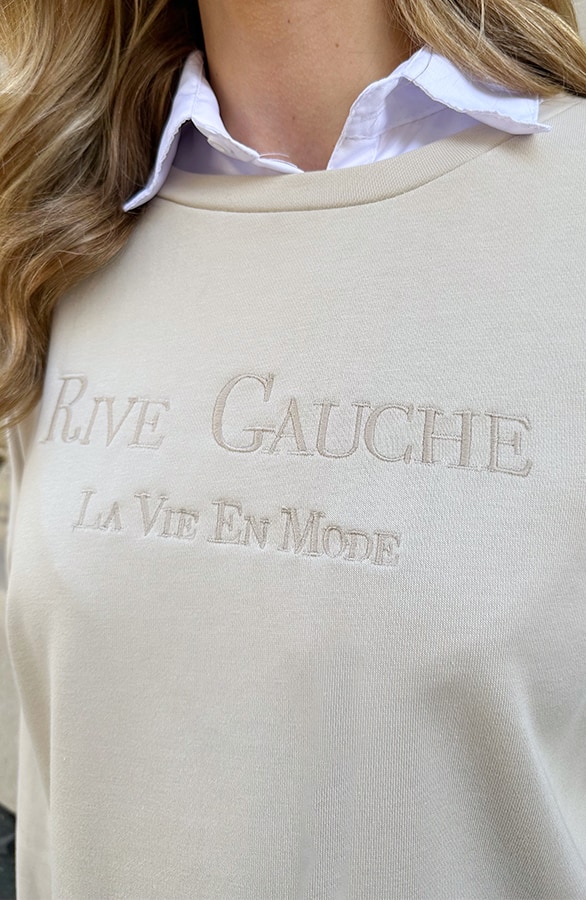 Rive Gauche Sweater Beige – truien, foto 3