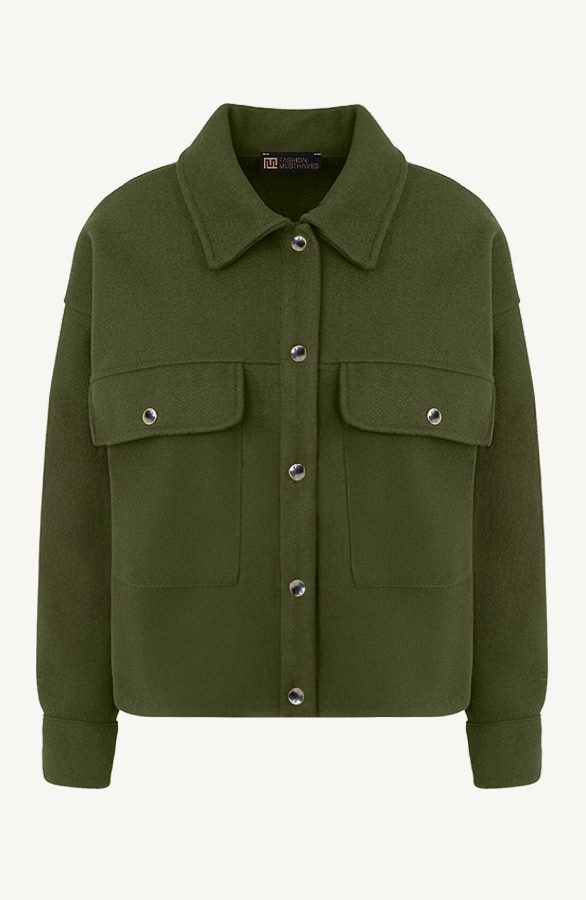 Soft Jacket Met Klepzakken Army – jassen