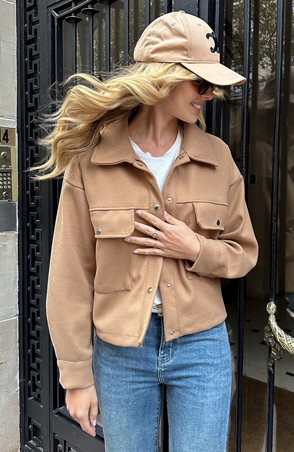 Soft Jacket Met Klepzakken Camel – jassen, foto 2