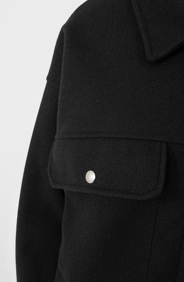 Soft Jacket Met Klepzakken Zwart – jassen, foto 6