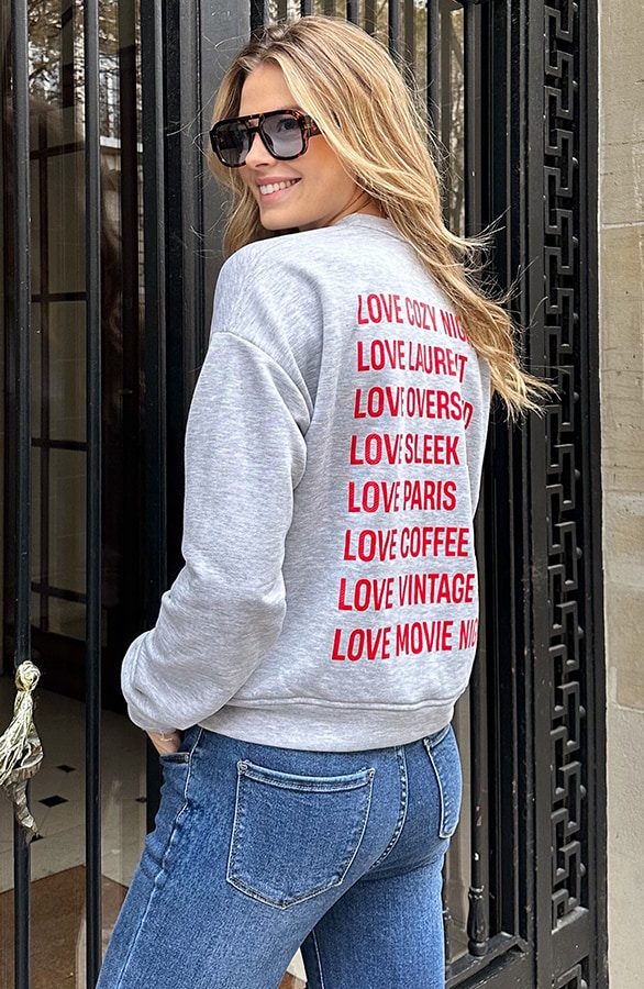 All The Things I Love Sweater Grey – truien