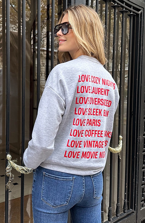All The Things I Love Sweater Grey – truien, foto 6