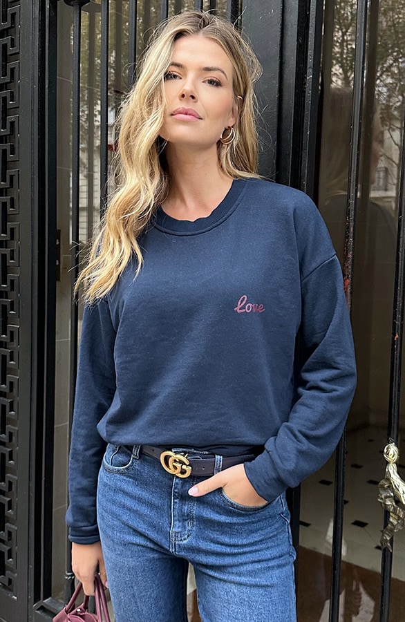 All The Things I Love Sweater Marine – truien