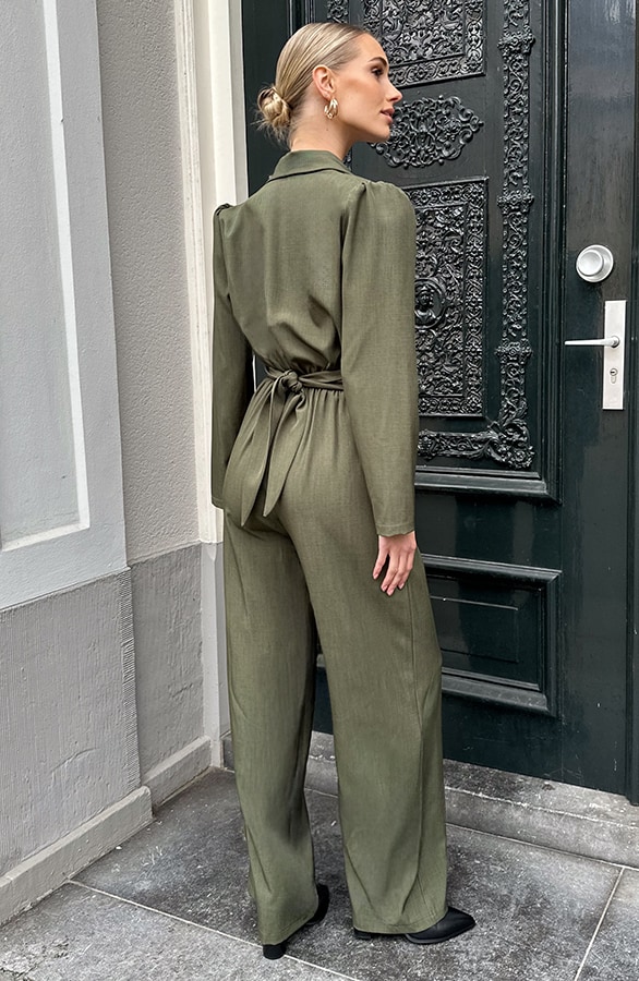 Classic Jumpsuit Detailed Suit Army – jumpsuits en playsuits, foto 4
