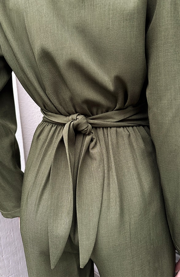 Classic Jumpsuit Detailed Suit Army – jumpsuits en playsuits, foto 6