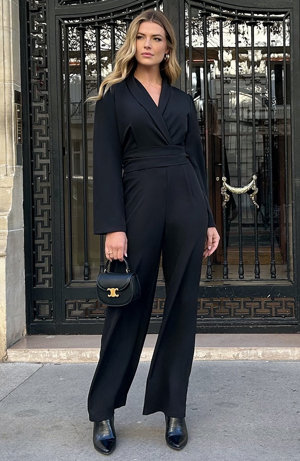 Classic Jumpsuit Detailed Suit Zwart – jumpsuits en playsuits, foto 4