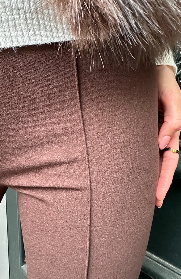 Detailed Flared Hose Choco, Schlaghosen, Foto 4