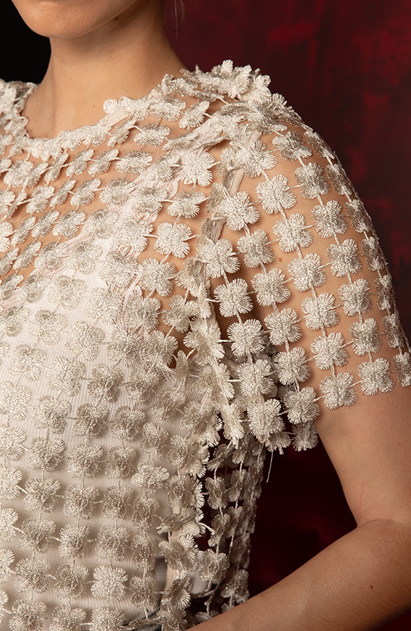 Glamour Delicate Lurex Top Champagne – tops, foto 4