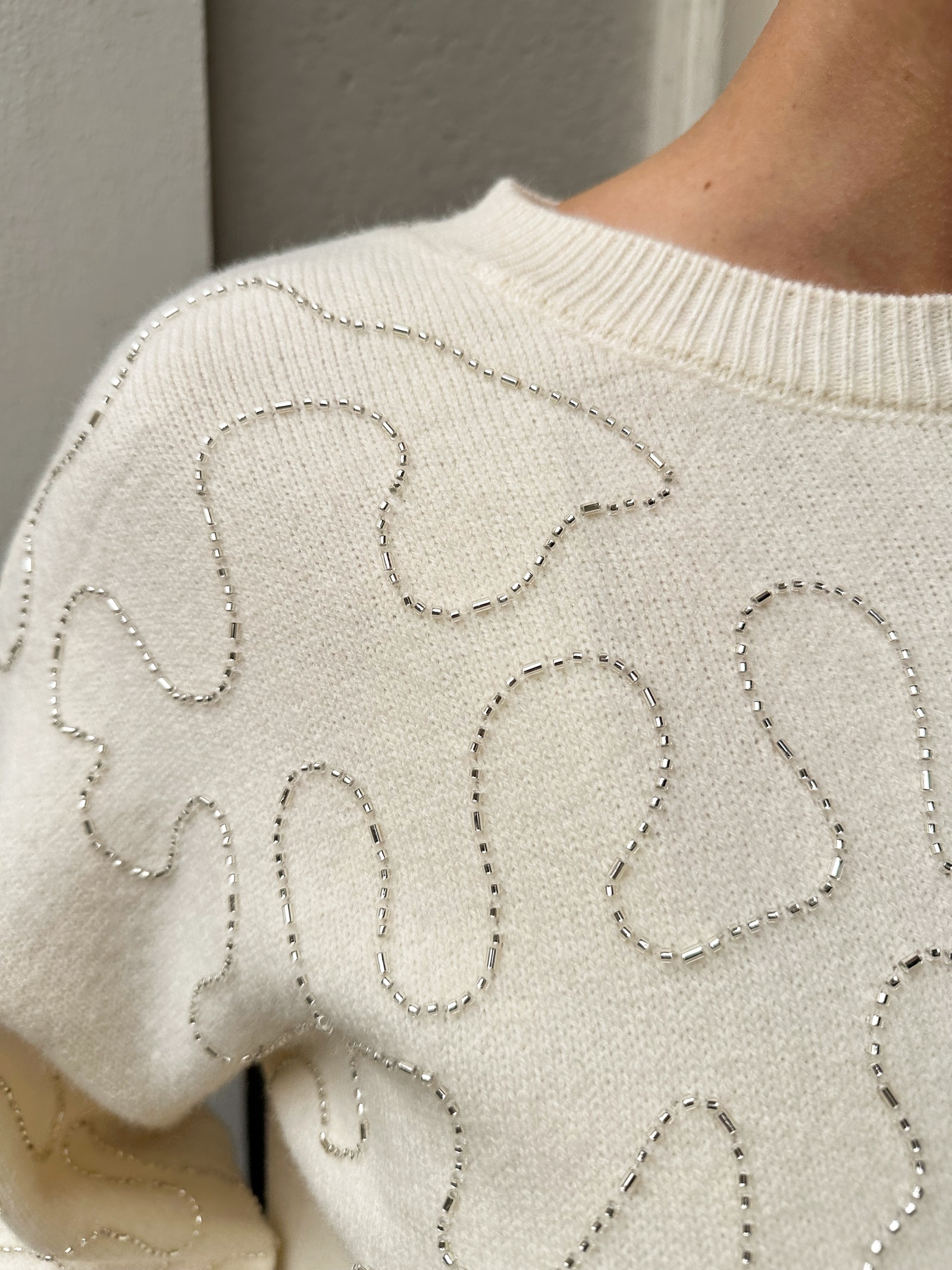 Knitted Art Trui Beige – shoparchief, foto 3