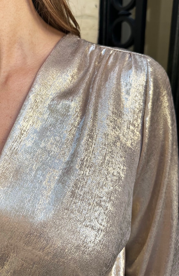 Marant Blouse Metallic Gold – shoparchief, foto 4
