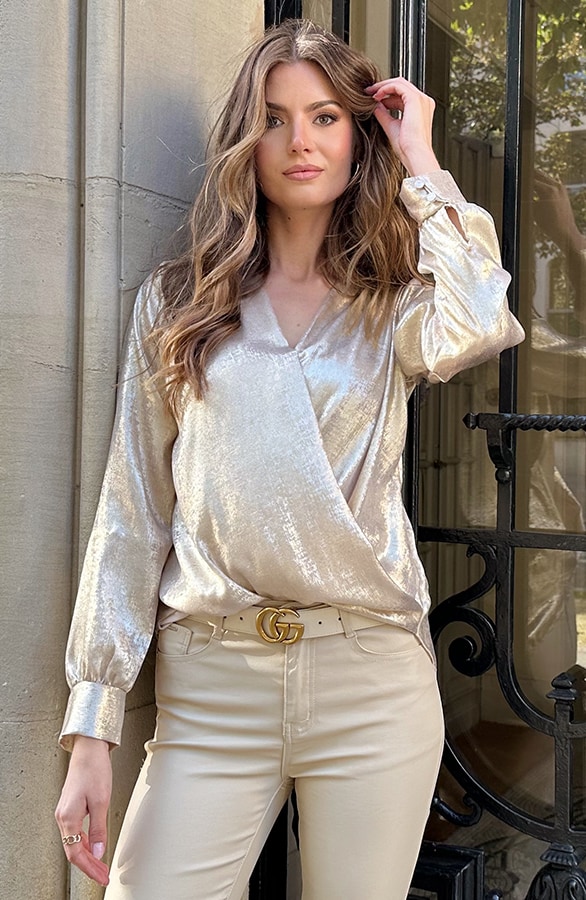 Marant Blouse Metallic Gold – shoparchief, foto 5