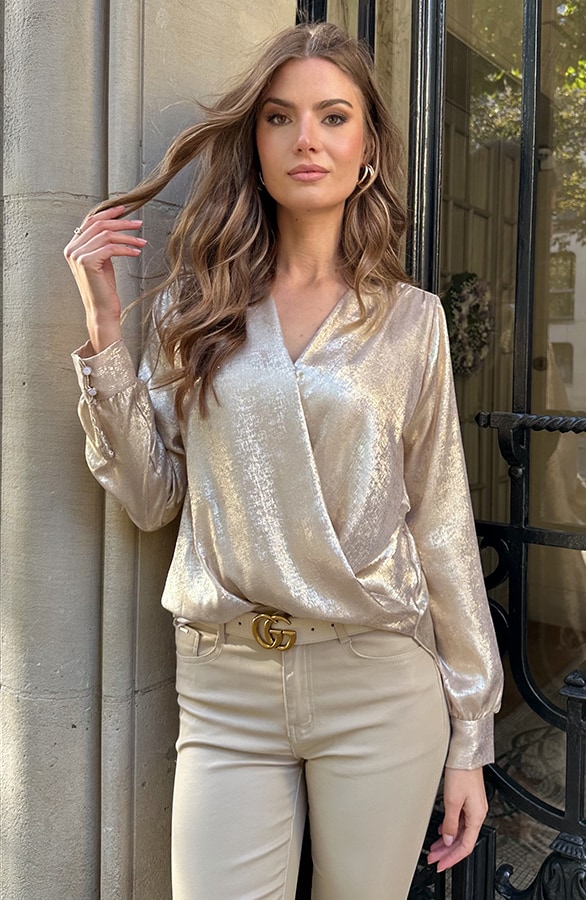 Marant Blouse Metallic Gold – shoparchief, foto 2