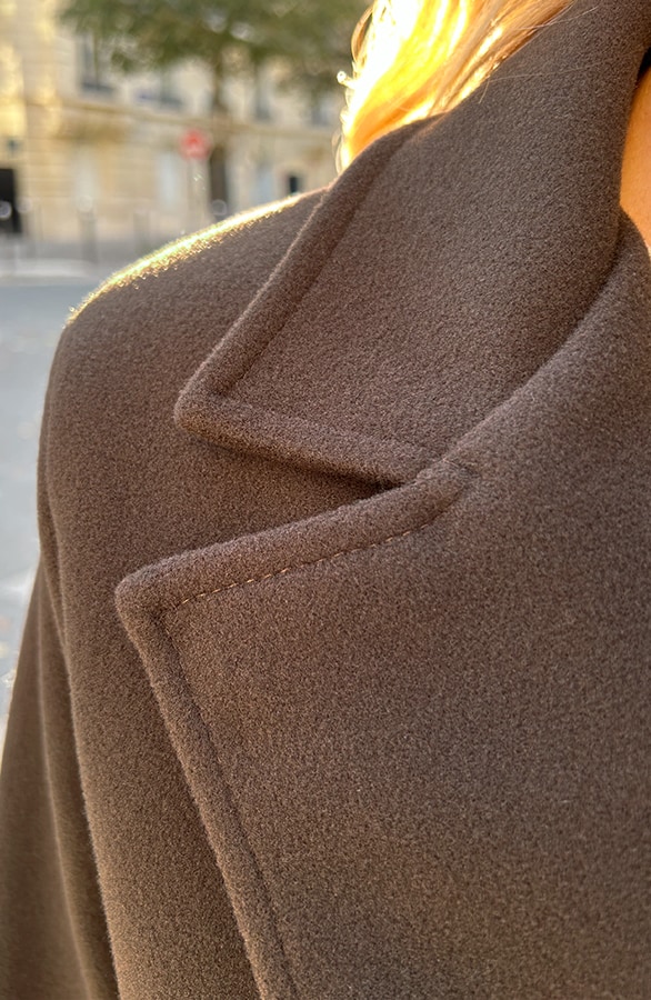 Soft Coat Met Leopard Lining Choco – jassen, foto 6